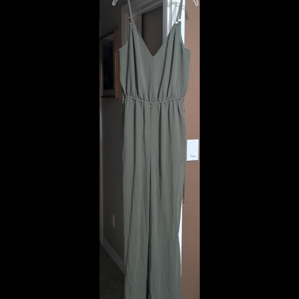 Bebe Olive Jumpsuit